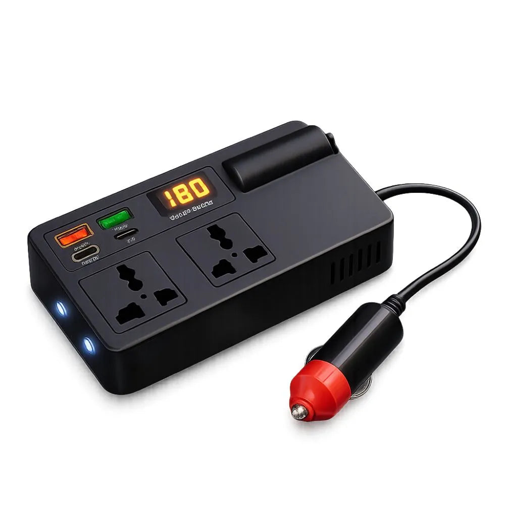 Convierte Tu Auto En Una Oficina: Carga Tu Laptop, Herramientas Y Electrodomésticos En La Carretera Sin Instalar Cables Ni Dañar Tu Batería