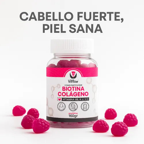 Cabello fuerte, uñas firmes, piel sana - Gomitas de Colágeno + Biotina