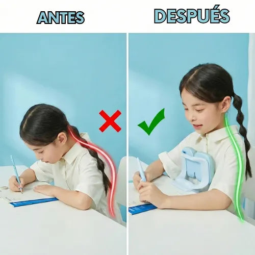 Corrige la postura de tu hijo mientras estudia