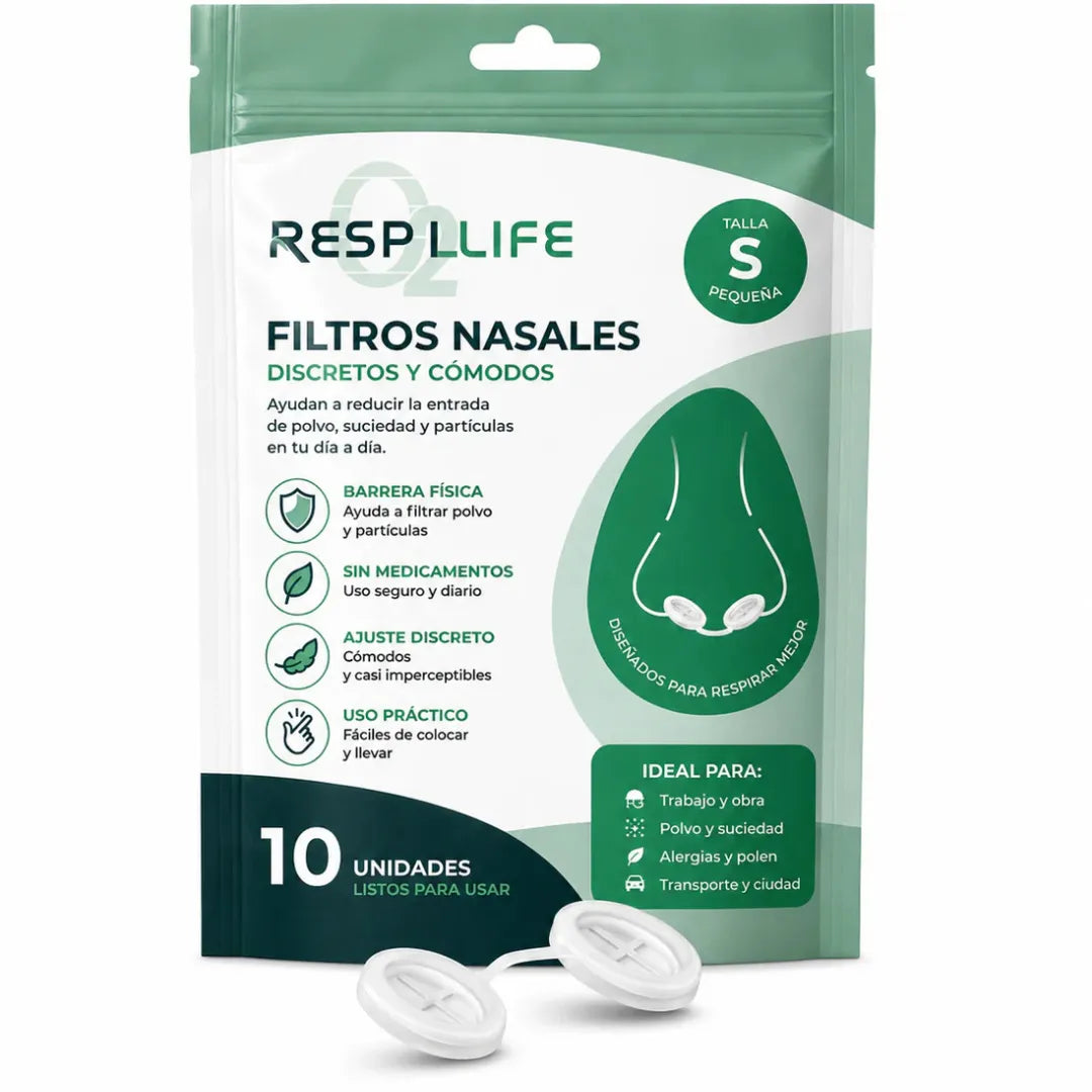 Bloquea el Polvo y Respira Aire Limpio en tu Trabajo con Filtros Nasales 100% Invisibles y nada incomodos
