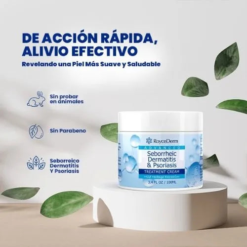 Crema para eliminar hongos, seborrea, dermatitis e infecciones del cuero cabelludo