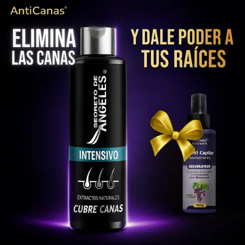 Elimina las canas y fortalece el cabello desde la raíz (SET COMPLETO)