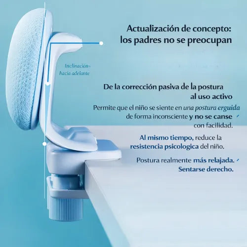 Corrige la postura de tu hijo mientras estudia