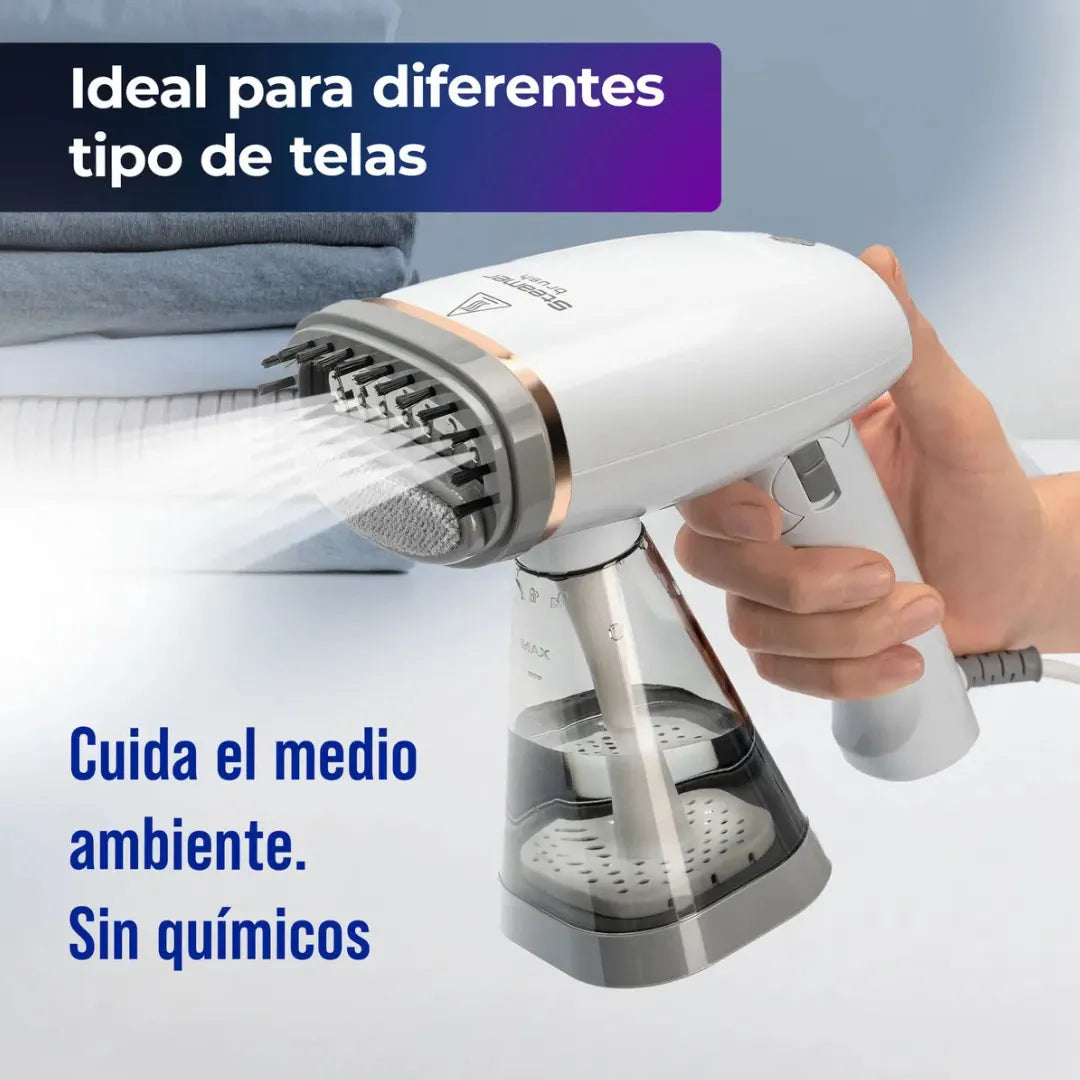 Plancha a Vapor Portátil: Ropa lista en segundos