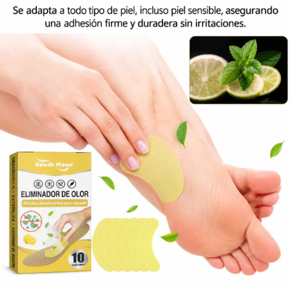 Parches adhesivos para eliminar la pecueca de tus zapatos (10 pares)