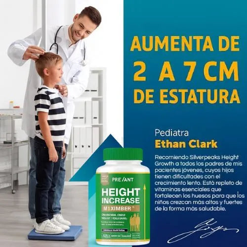 Aumenta tu estatura sin hormonas, sin miedo y sin límites (PAGA 1 Y LLEVA 2) + Plan Completo de Crecimiento Natural (GRATIS)