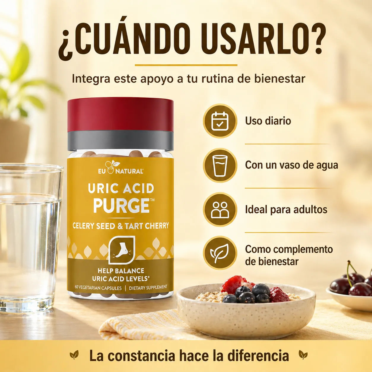 Elimina el exceso de Ácido Úrico y vuelve a caminar sin dolor en menos de 14 días (Sin dietas imposibles ni fármacos agresivos)