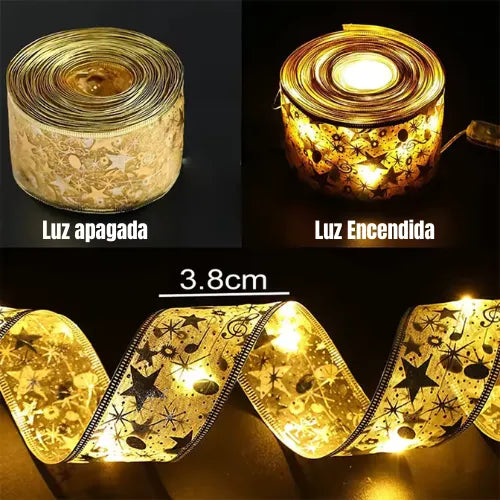 Cinta Navideña Brillante