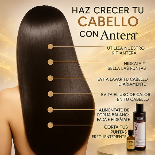 Tónico + Shampoo Antera® - Haz crecer tu cabello rápido y natural