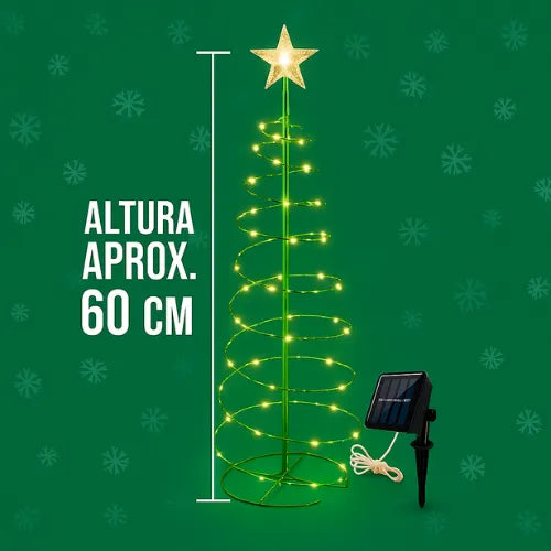 Árbol De Navidad Solar Espiral