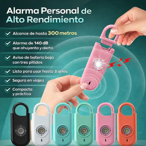 Alarma de Seguridad Personal de 140dB