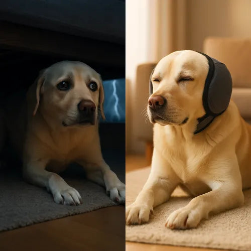 Protege a tu perro contra truenos y fuegos artificiales