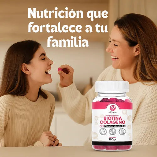 Cabello fuerte, uñas firmes, piel sana - Gomitas de Colágeno + Biotina