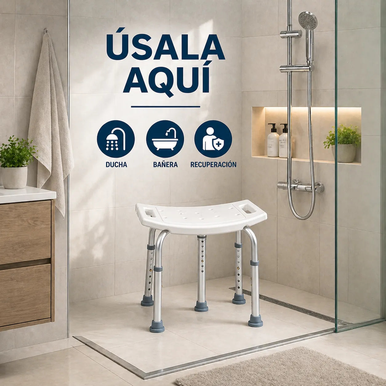Recupera tu Independencia Total en el Baño Sin Reformas excesivas ni AYUDA de extraños en MENOS de 10 minutos