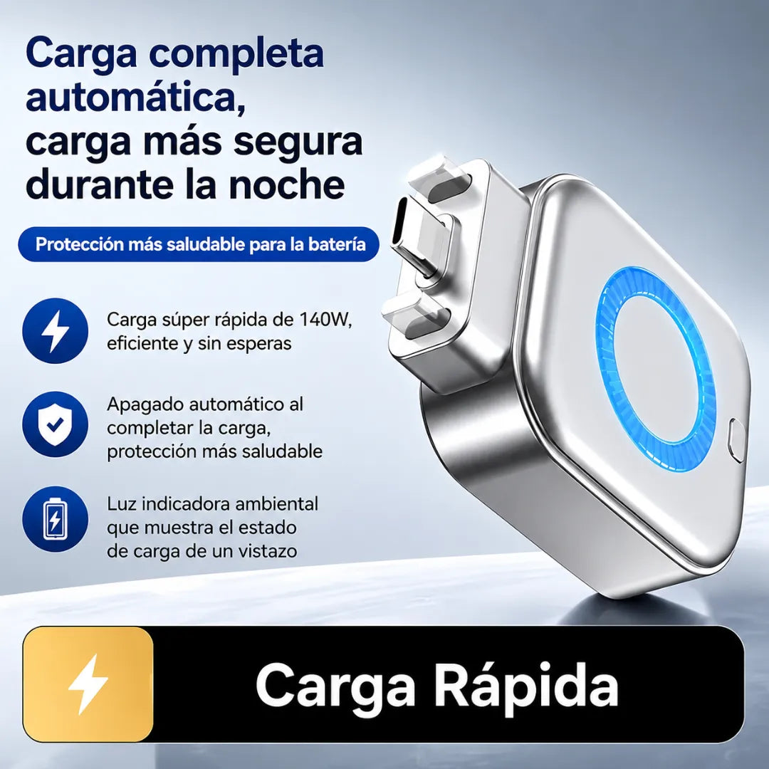 Carga rápido y corta la energía al llegar al 100%, para que no dejes tu celular conectado de más