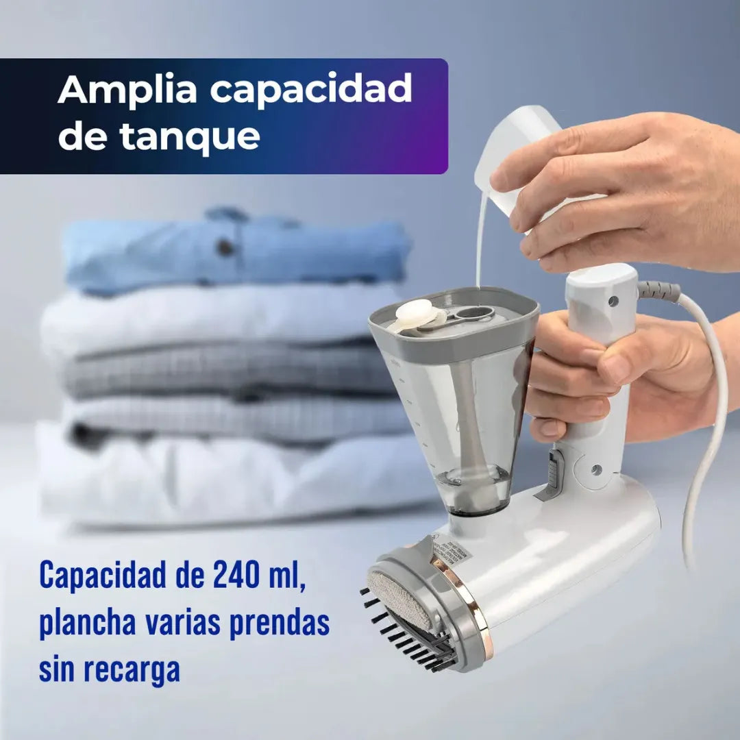 Plancha a Vapor Portátil: Ropa lista en segundos