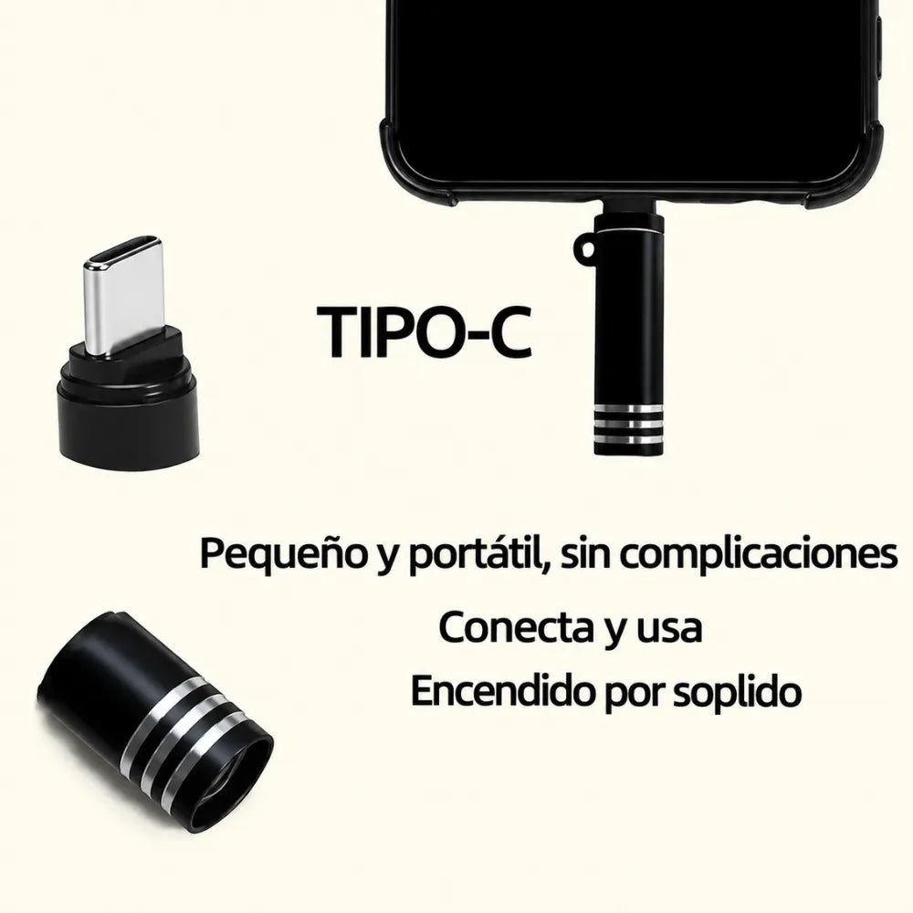 Encendedor portátil: Enciende desde tu celular y jamas volverás a recargar gas