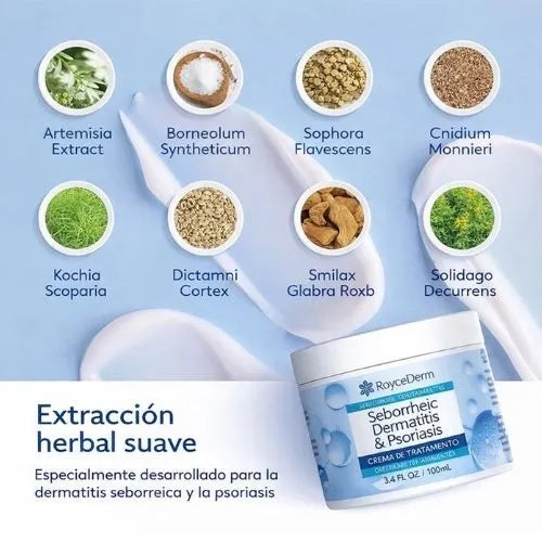 Crema para eliminar hongos, seborrea, dermatitis e infecciones del cuero cabelludo