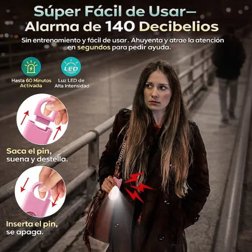 Alarma de Seguridad Personal de 140dB