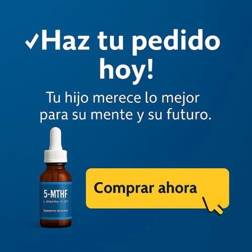 Suplemento con 5-MTHF esencial para la salud cerebral, emocional y celular