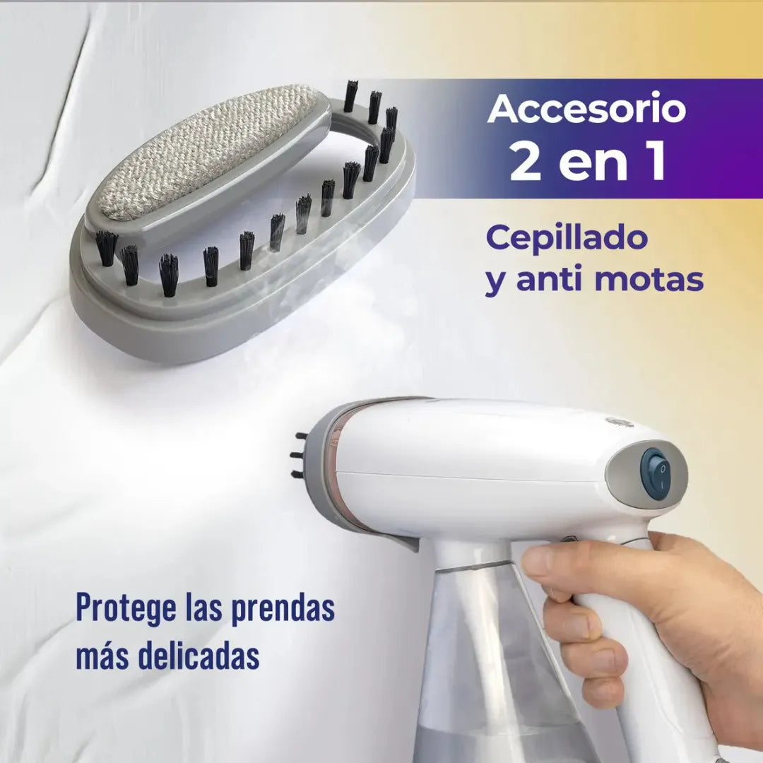 Plancha a Vapor Portátil: Ropa lista en segundos
