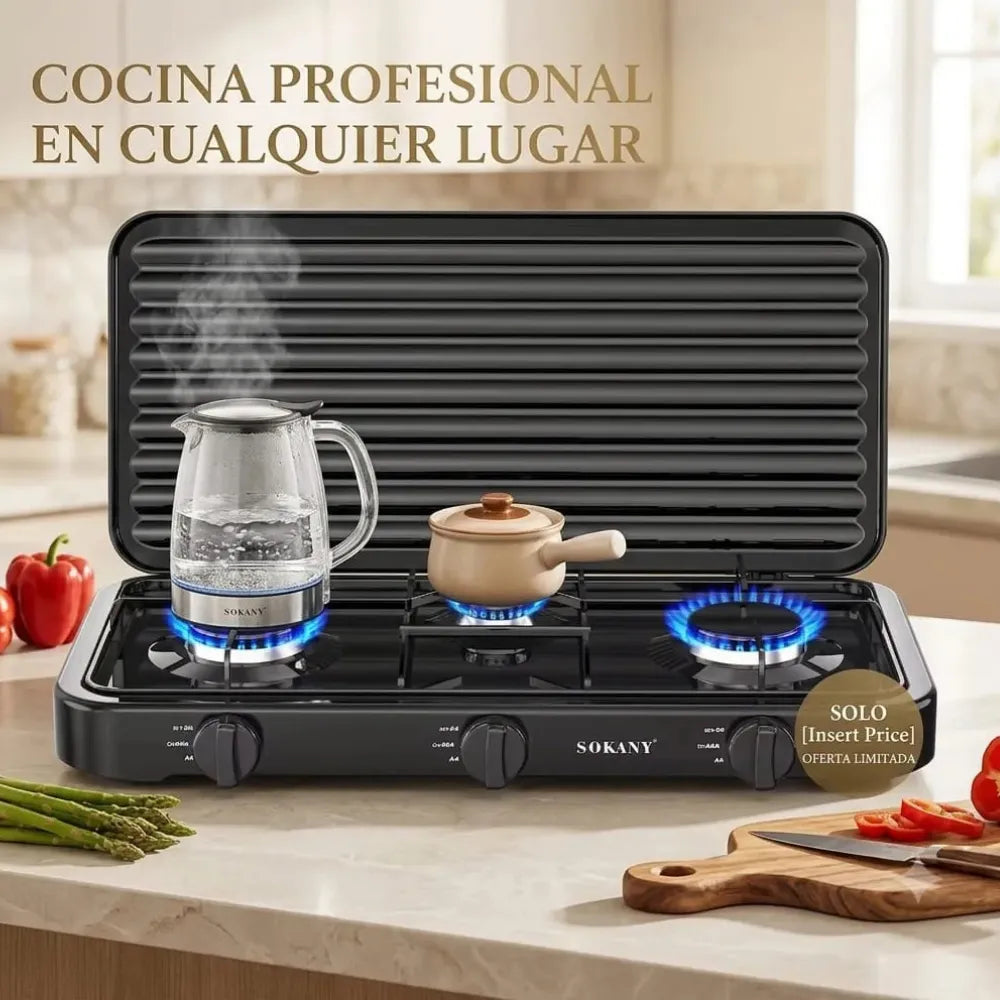 Ten tu almuerzo hirviendo en tiempo récord conectando esta estufa en solo 5 segundos, perfecta para cocinas pequeñas