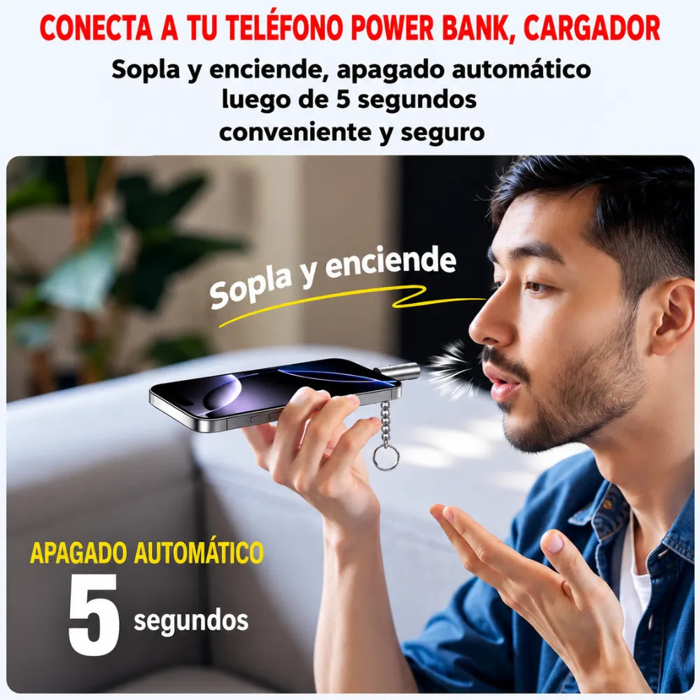 Encendedor portátil: Enciende desde tu celular y jamas volverás a recargar gas