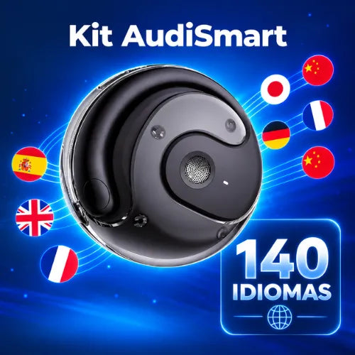 Audífonos traductores Master® - Entiende más de 140 idiomas en tiempo real (Color NEGRO)