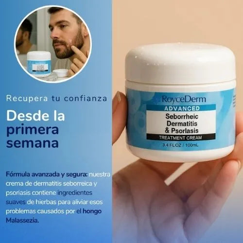 Crema para eliminar hongos, seborrea, dermatitis e infecciones del cuero cabelludo