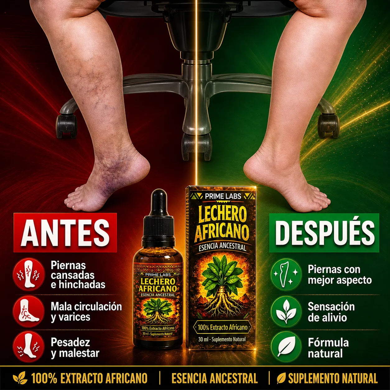 La savia pura del Lechero Africano: Una sola gota al día para desinflamar tu cuerpo y limpiar tu sangre de forma natural