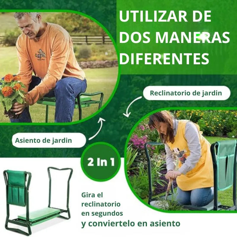 GardenBuddy® - Banco plegable y práctico