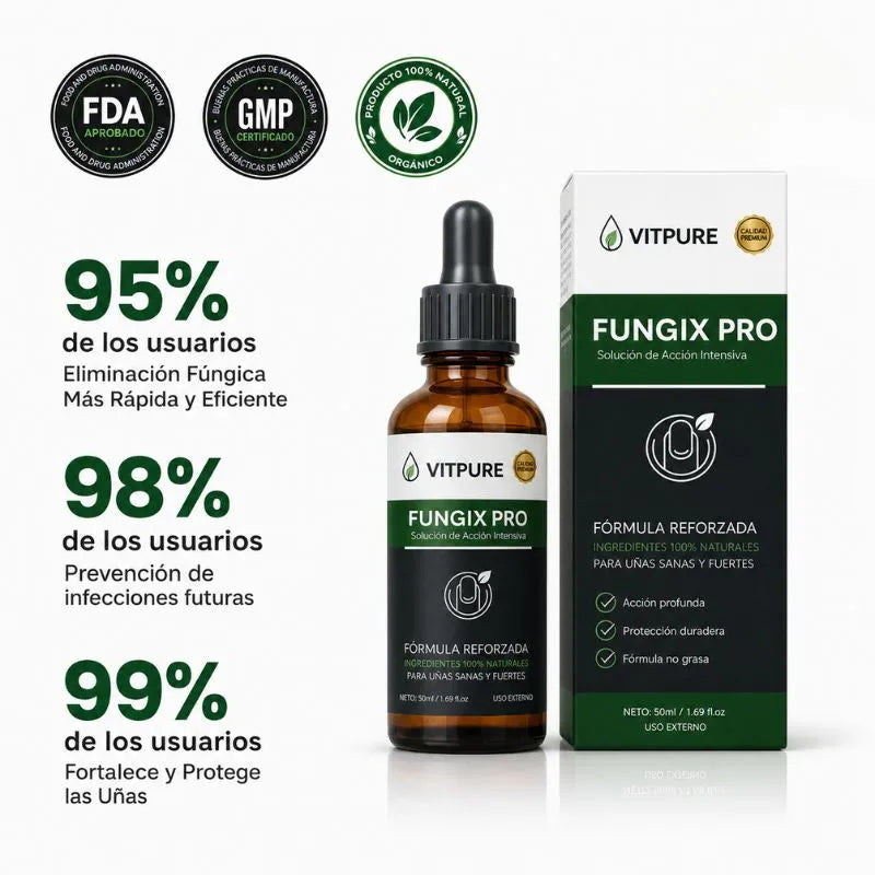 Fungix Pro - Protege y elimina el hongo de tus uñas con ingredientes 100% naturales