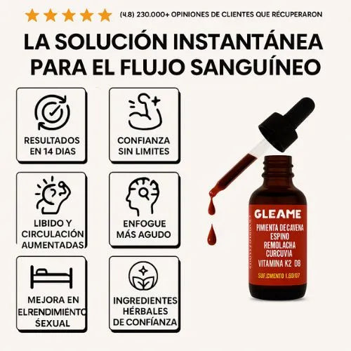 Gotas líquidas de pimienta de cayena para mejorar la circulación