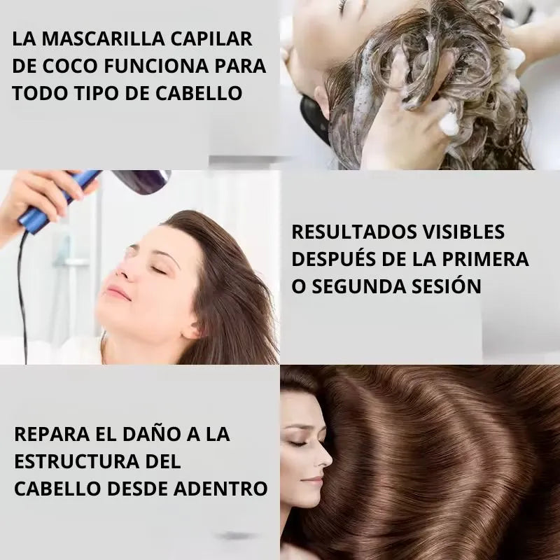 Mascarilla Capilar De Coco - Elimina la caspa en 7 días