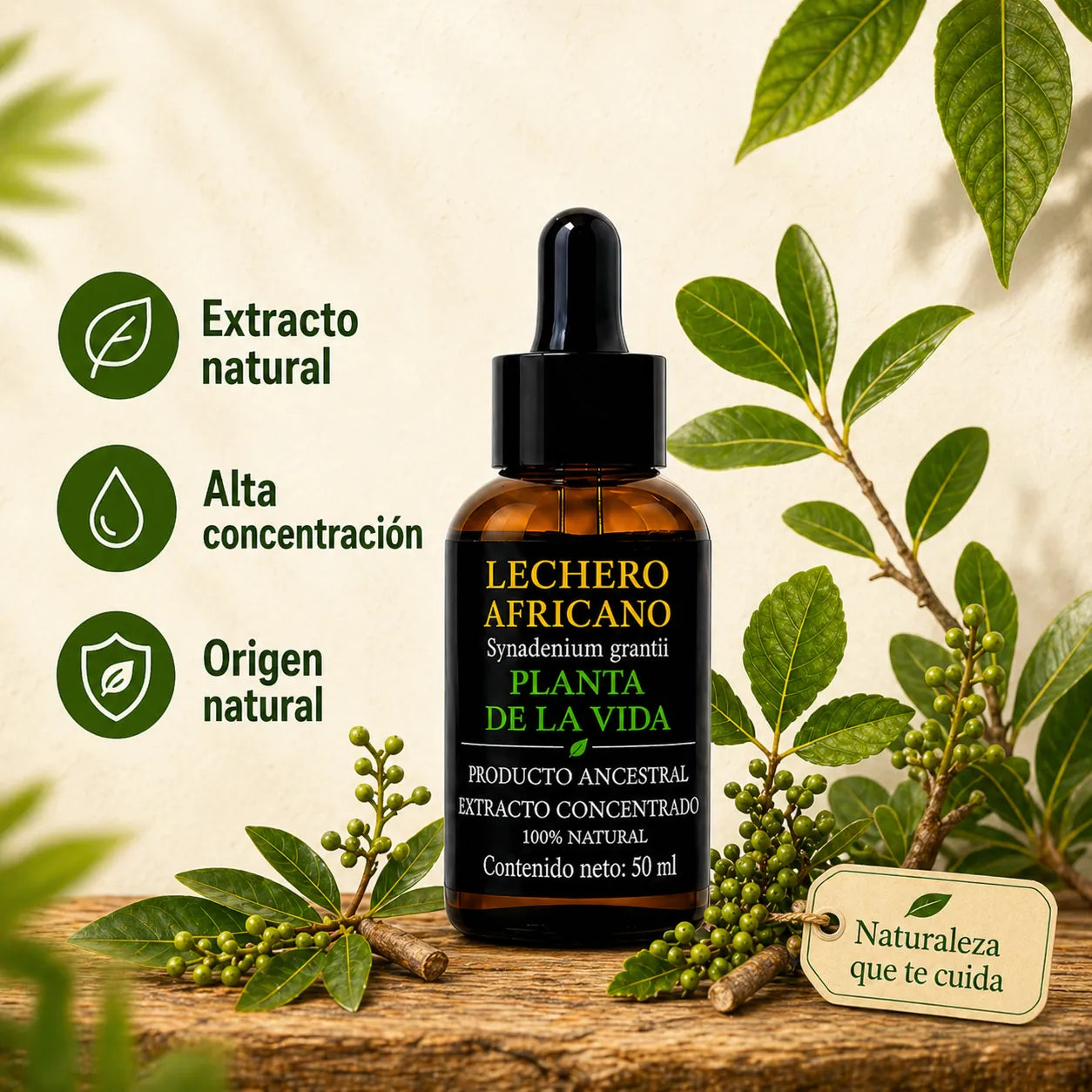 La savia pura del Lechero Africano: Una sola gota al día para desinflamar tu cuerpo y limpiar tu sangre de forma natural