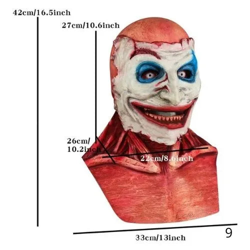 Máscara de calavera de Halloween de doble capa