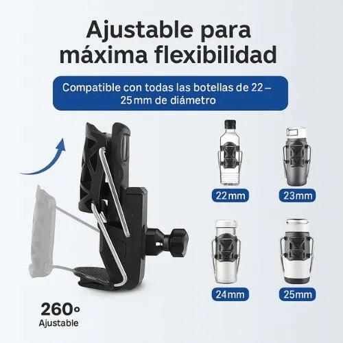 Portabidón adaptable para Bicicletas y Motocicletas