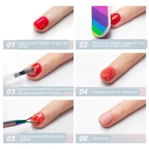 Removedor de esmalte en gel - Llévate 2 por el precio de 1