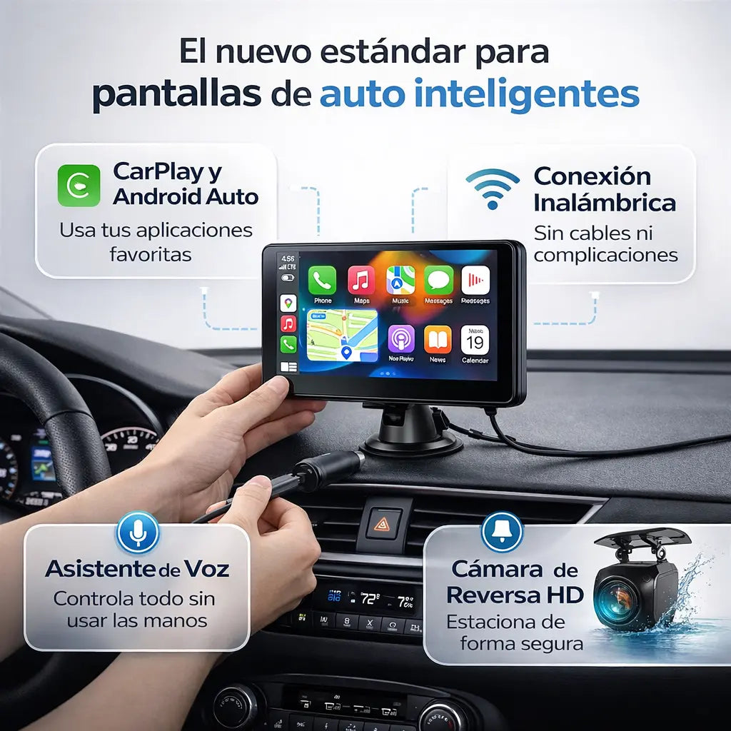 SmartCar Play™ - Pantalla inteligente universal para cualquier vehículo