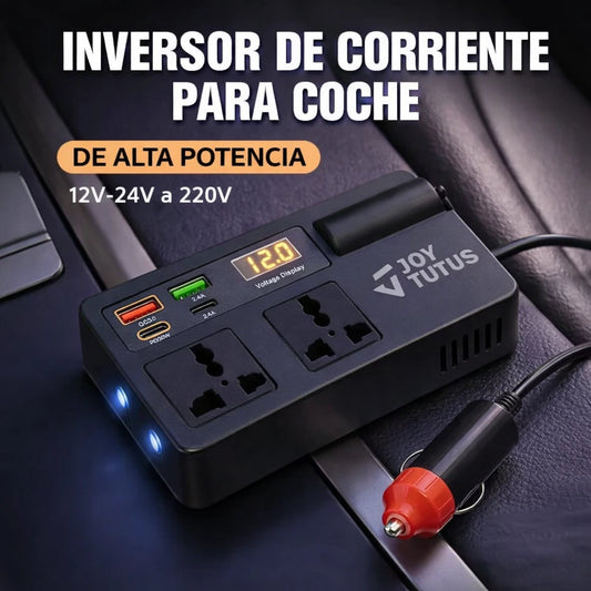 Convierte tu carro en una estación de energía portátil para viajes, trabajo y emergencias