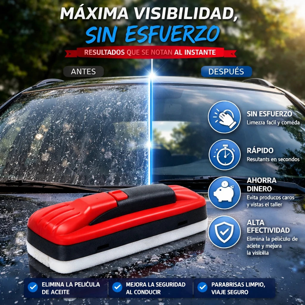 Deja tu parabrisas como nuevo en menos de 5 minutos, sin pagar lavados costosos ni frotar por horas.