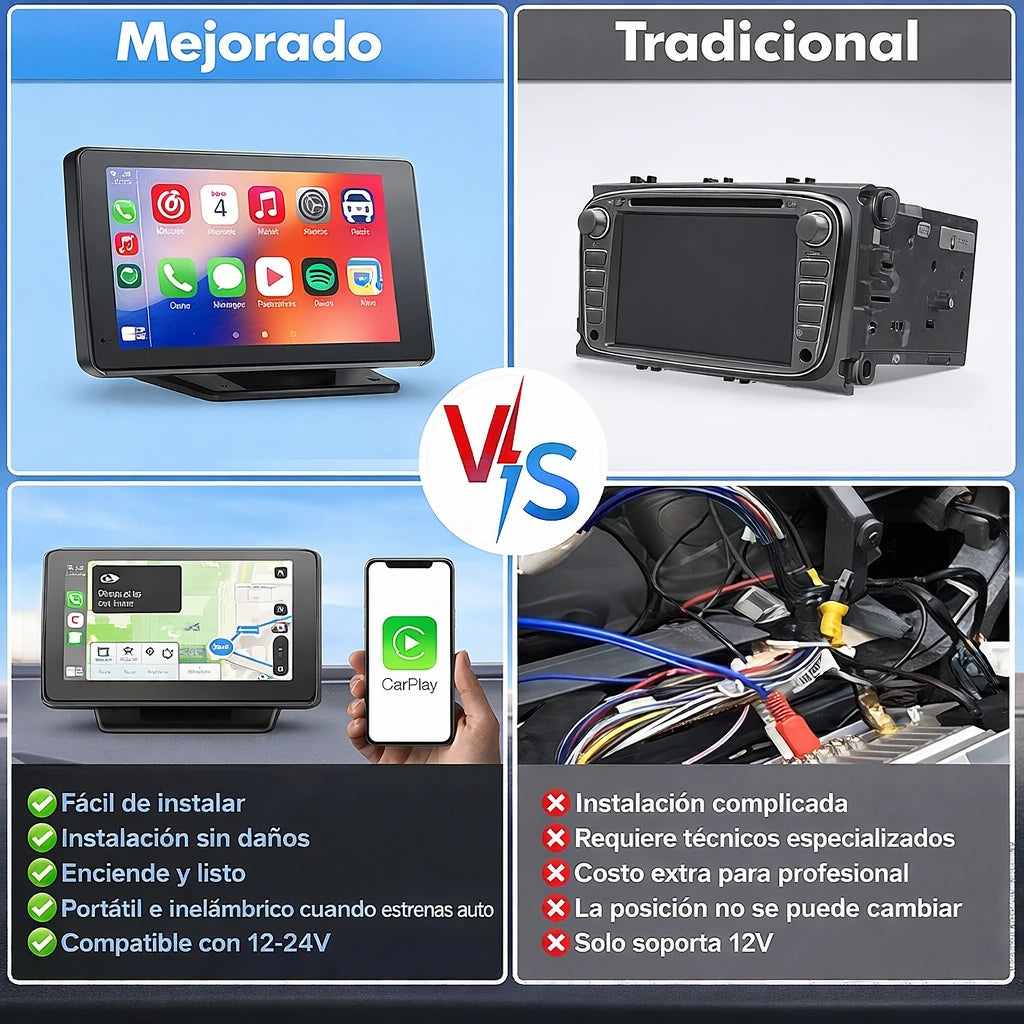 SmartCar Play™ - Pantalla inteligente universal para cualquier vehículo