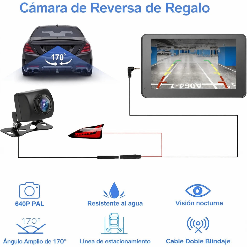 SmartCar Play™ - Pantalla inteligente universal para cualquier vehículo