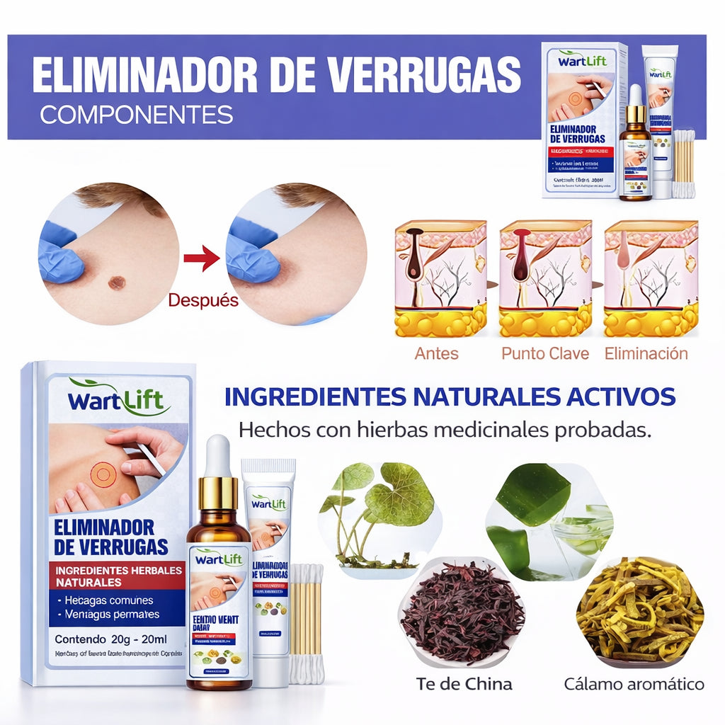 WartLift - Elimina las verrugas y mezquinos de forma natural